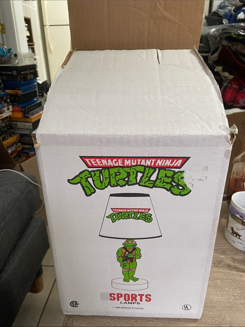 Vintage 1989 Teenage Mutant Ninja Turtles Leonardo Lamp CIB